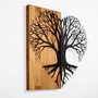 Wallity Love Tree Escultura de Pared en Nogal y Negro